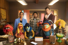 Lilly Singh, Tahj Mowry, and Anders Holm in 'The Muppets Mayhem'
