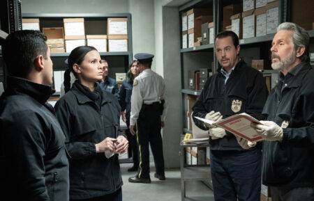 Wilmer Valderrama, Katrina Law, Sean Murray, and Gary Cole in 'NCIS'