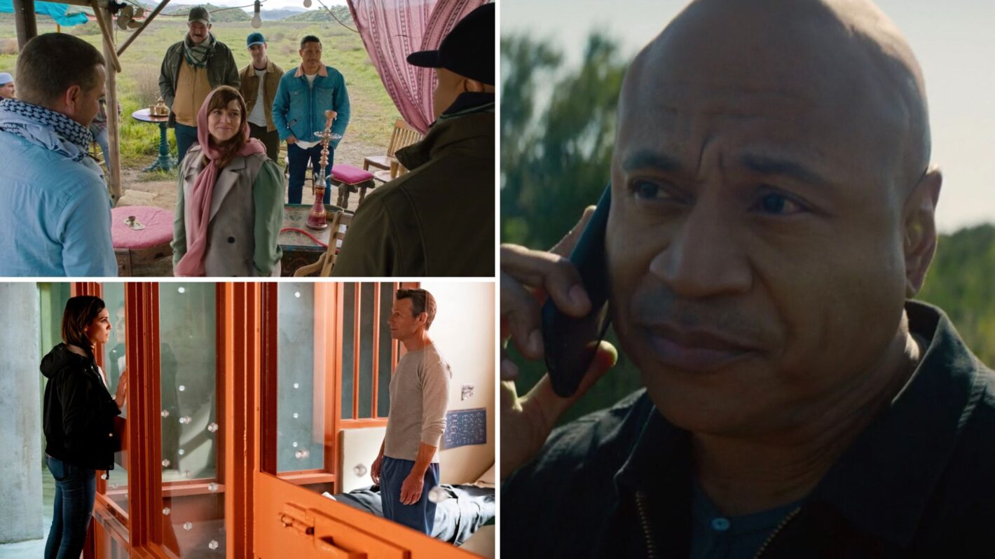 Chris O'Donnell, Peter Cambor, Renée Felice Smith, Erik Palladino, LL Cool J, Daniela Ruah, and Frank Military in 'NCIS: LA'