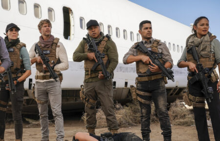 Chris O'Donnell, Daniela Ruah, Eric Christian Olsen, LL Cool J, Wilmer Valderrama, and Vanessa Lachey in 'NCIS: LA'