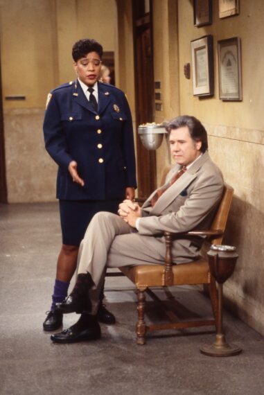 Marsha Warfield and John Larroquette in 'Night Court' (1984-92)