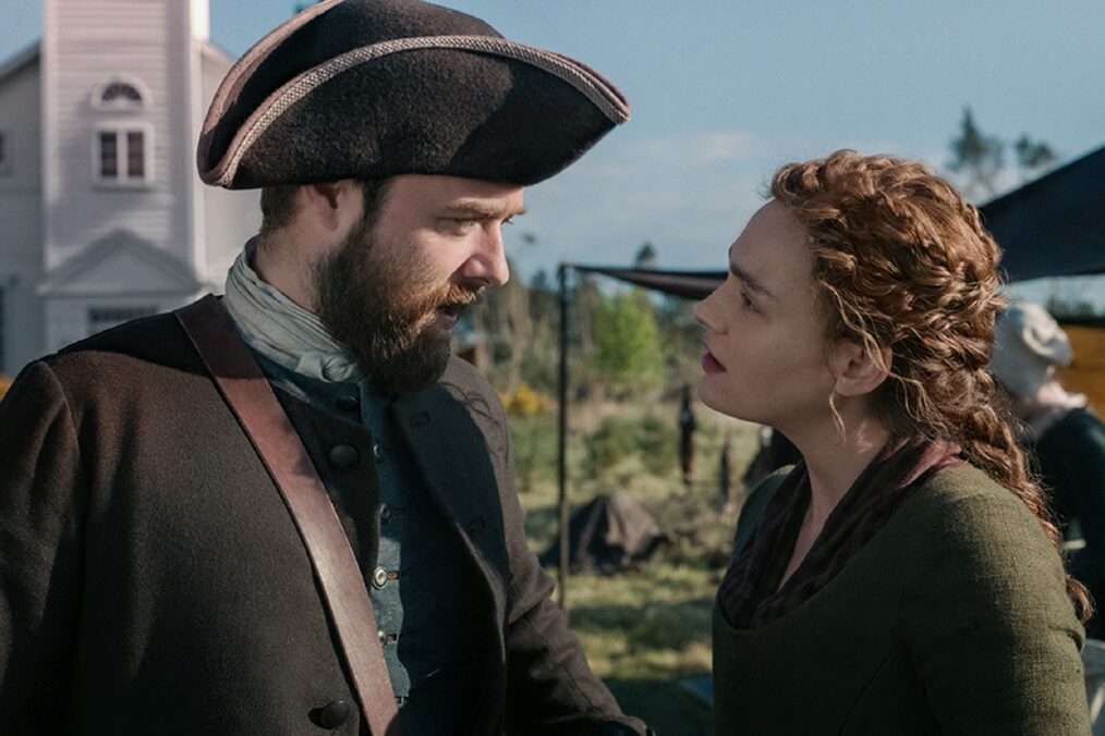 Richard Rankin and Sophie Skelton in 'Outlander' Season 7