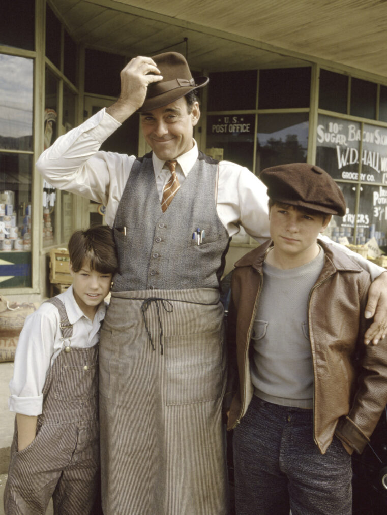 Brian Godfrey Wilson, Beeson Carroll, and Michael J. Fox of 'Palmerstown, U.S.A.'