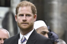 Prince Harry at the crowning of King Charles