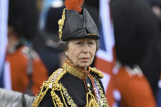 Princess Anne at the crowning of King Charles