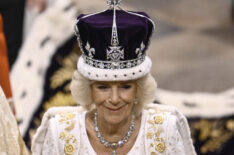 Queen Camilla at the crowning of King Charles