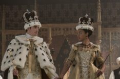 Corey Mylchreest and India Amarteifio in 'Queen Charlotte: A Bridgerton Story'
