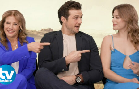 Nancy Travis, Beau Mirchoff, and Tiera Skovbye of 'Ride'