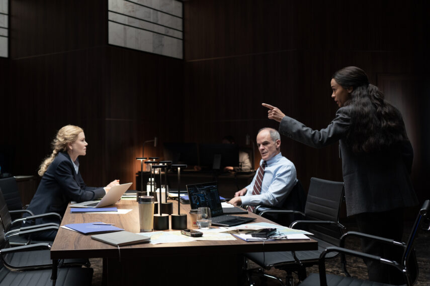 ‘Special Ops: Lioness’ Star Michael Kelly on Not Going Toe to Toe with Morgan Freeman: ‘He’s God’ 2 Nicole Kidman, Michael Kelly, and Zoe Saldana in 'Special Ops: Lioness'