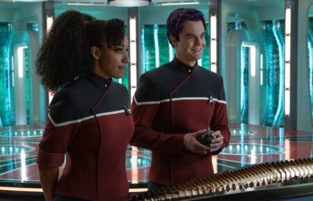 Tawny Newsome and Jack Quaid in 'Star Trek: Strange New Worlds'