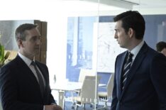 Matthew Macfadyen and Nicholas Braun in 'Succession' Season 4