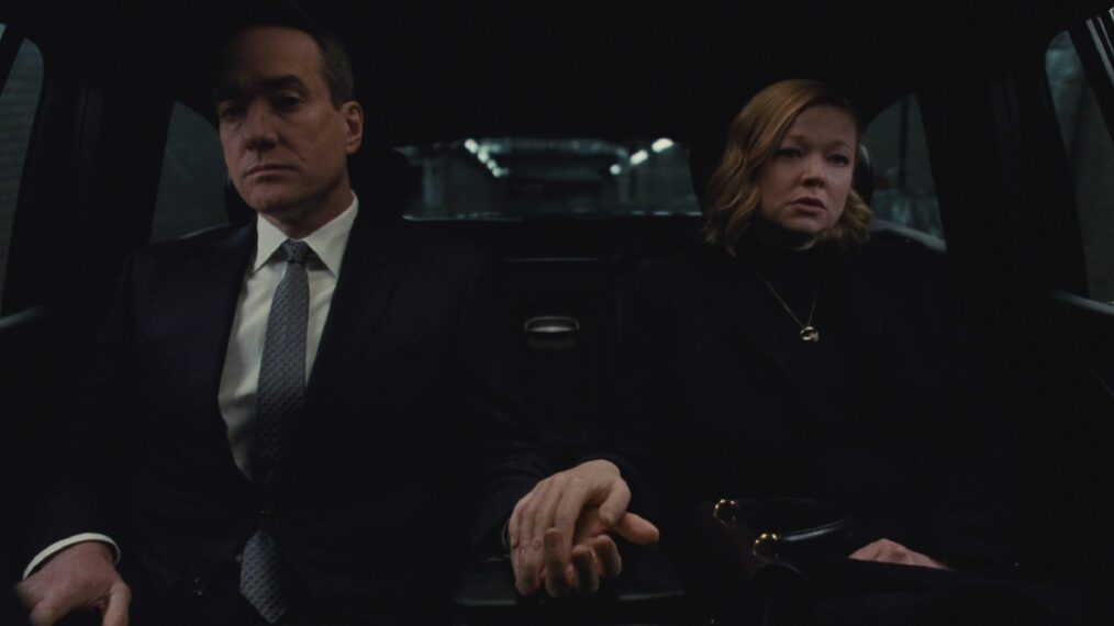 Matthew Macfadyen und Sarah Snook in Staffel 4 von „Succession“.