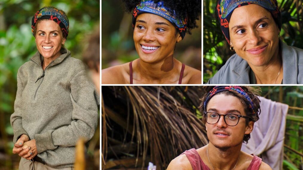 Carolyn Wiger, Lauren Harpe, Heidi Lagares-Greenblatt, and Carson Garrett in 'Survivor' Season 44