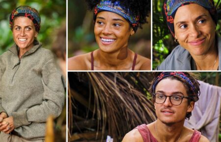 Carolyn Wiger, Lauren Harpe, Heidi Lagares-Greenblatt, and Carson Garrett in 'Survivor' Season 44