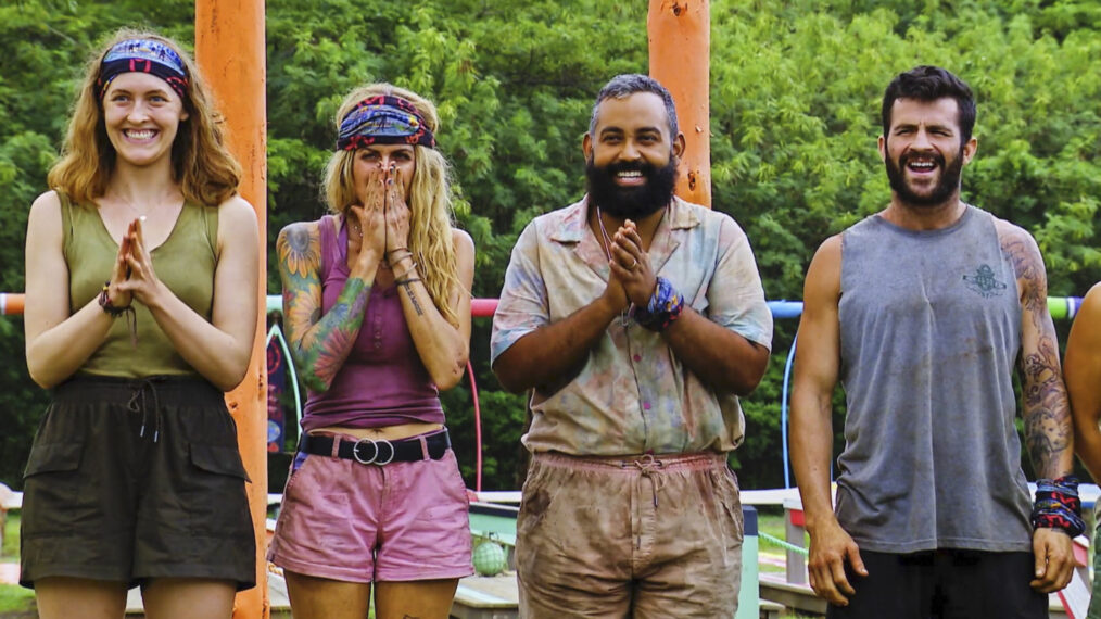 Frannie Marin, Carolyn Wiger, Yamil “Yam Yam” Arocho, and Danny Massa in 'Survivor' Season 44 Episode 10