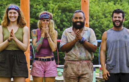 Frannie Marin, Carolyn Wiger, Yamil “Yam Yam” Arocho, and Danny Massa in 'Survivor' Season 44 Episode 10