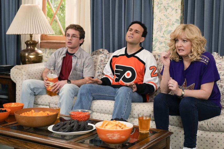 Sean Giambrone, Troy Gentile, and Wendi McLendon-Covey on 'The Goldbergs'