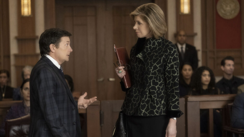 Michael J. Fox and Christine Baranski in 'The Good Fight'