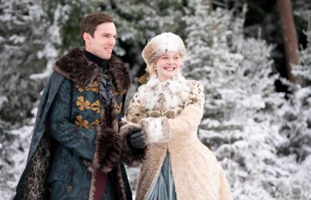 Nicholas Hoult and Elle Fanning in 'The Great'