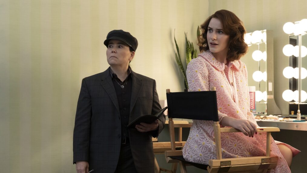 Alex Borstein and Rachel Brosnahan in 'The Marvelous Mrs. Maisel' Series Finale