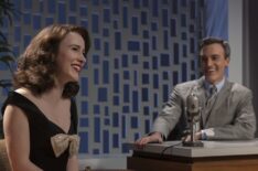 Rachel Brosnahan and Reid Scott in 'The Marvelous Mrs. Maisel'