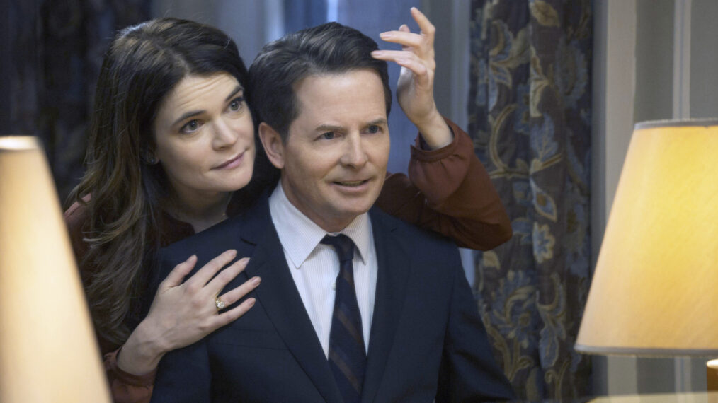 Betsy Brandt and Michael J. Fox in 'The Michael J. Fox Show'