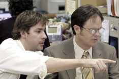 John Krasinski as Jim and Rainn Wilson as Dwight in 'The Office'