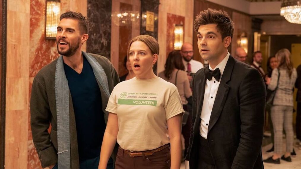 Josh Segarra, Heléne Yorke, and Drew Tarver in 'The Other Two'