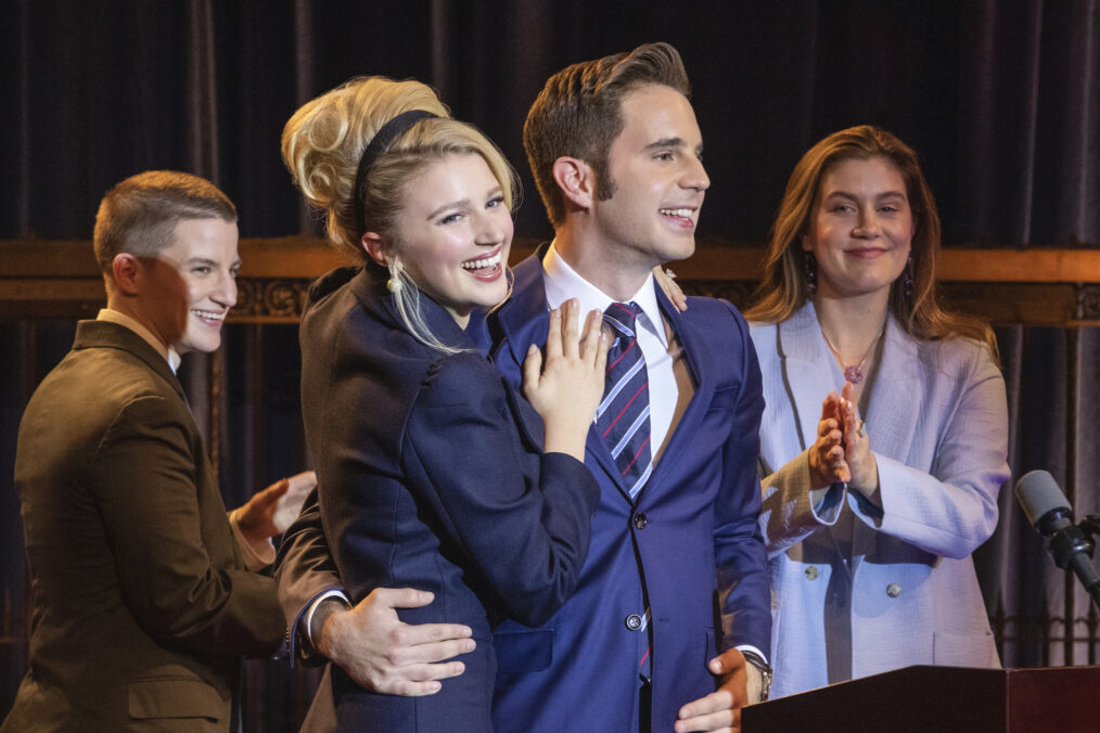 Theo Germaine, Julia Schlaepfer, Ben Platt & Laura Dreyfuss in 'The Politician' Season 2