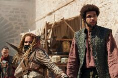 Ayoola Smart and Marcus Rutherford in 'The Wheel of Time' - Season 2