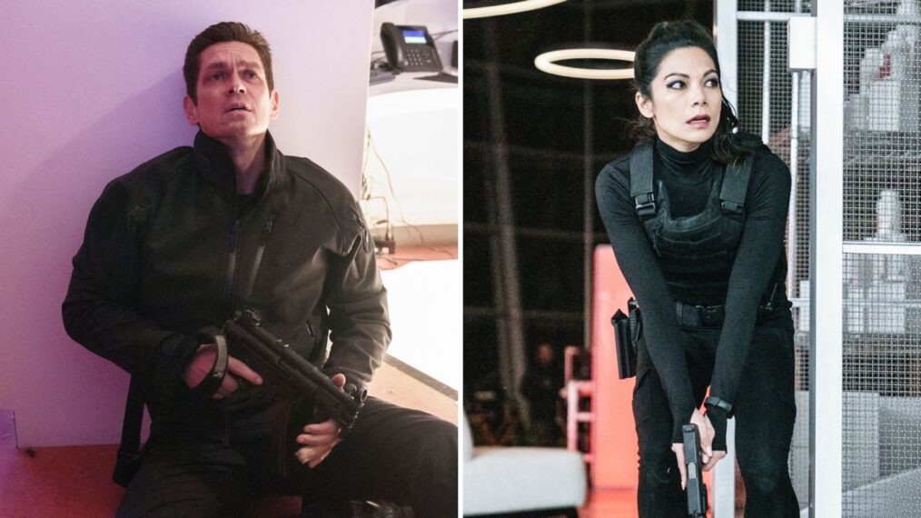 Steve Howey and Ginger Gonzaga in the 'True Lies' Season 1 finale on CBS