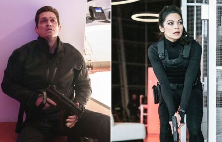 Steve Howey and Ginger Gonzaga in the 'True Lies' Season 1 finale on CBS