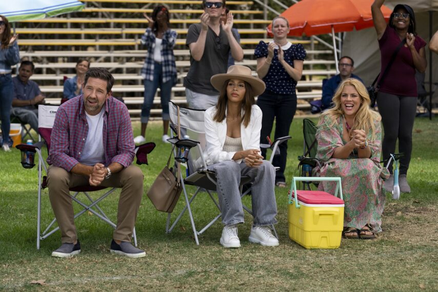 Todd Grinnell, Isis King, and Busy Philipps in 'With Love' Season 2