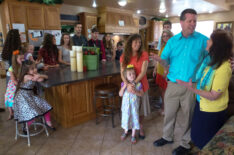 The Duggars and Seewalds in the kitchen together in '17 Kinds and Counting'