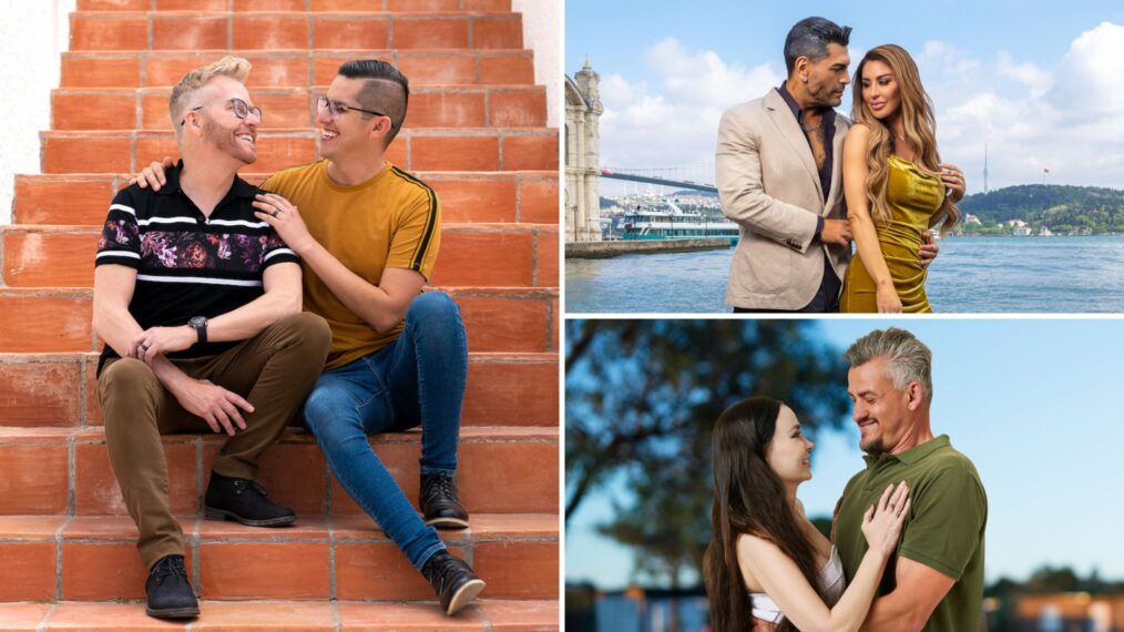 Kenny and Armando, Sarper and Shekinah, and Holly and Wayne in '90 Day Fiancé: The Other Way'