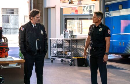 Billy Burke and Rob Lowe in '9-1-1: Lone Star'
