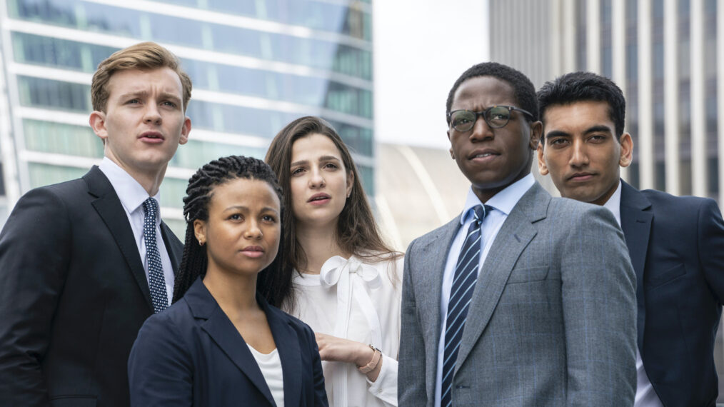 Cast of Industry - Season 1 - Harry Lawtey, Myha'la Herrold, Marisa Abela, David Jonsson, and Nabhaan Rizwan