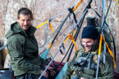 Bear Grylls and Bradley Cooper in 'Running Wild With Bear Grylls The Challenge'