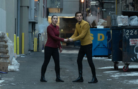 Christina Chong and Paul Wesley in 'Star Trek Strange New Worlds'