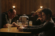 The Sopranos - James Gandolfini as Tony Soprano, Edie Falco as Carmela, and Robert Iler as Anthony Jr. - 'Made In America'