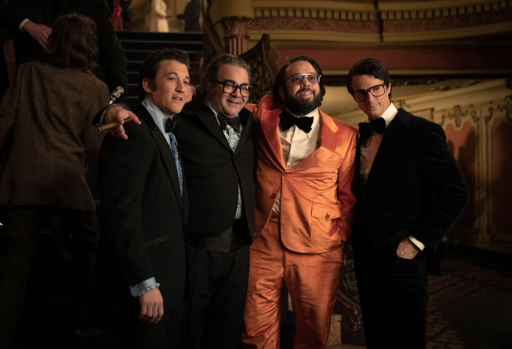 Miles Teller, Patrick Gallo, Dan Fogler, Matthew Goode in 'The Offer'