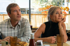 Mark Duplass as Chip Black, Jennifer Aniston as Alex Levy in 'The Morning Show' Season 3