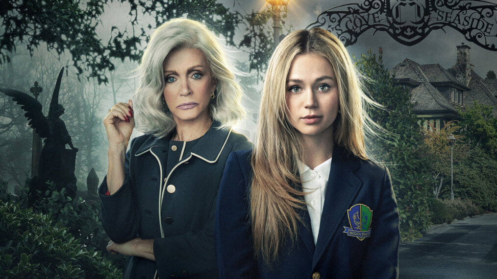 Donna Mills and Brec Bassinger in 'VC Andrews Dawn'