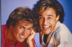 George Michael and Andrew Ridgeley in 'Wham!' on Netflix