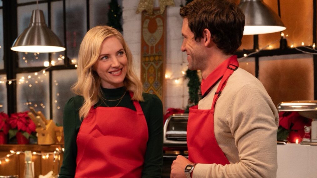 Jaclyn Hales and Zane Stephens in 'A Belgian Chocolate Christmas'