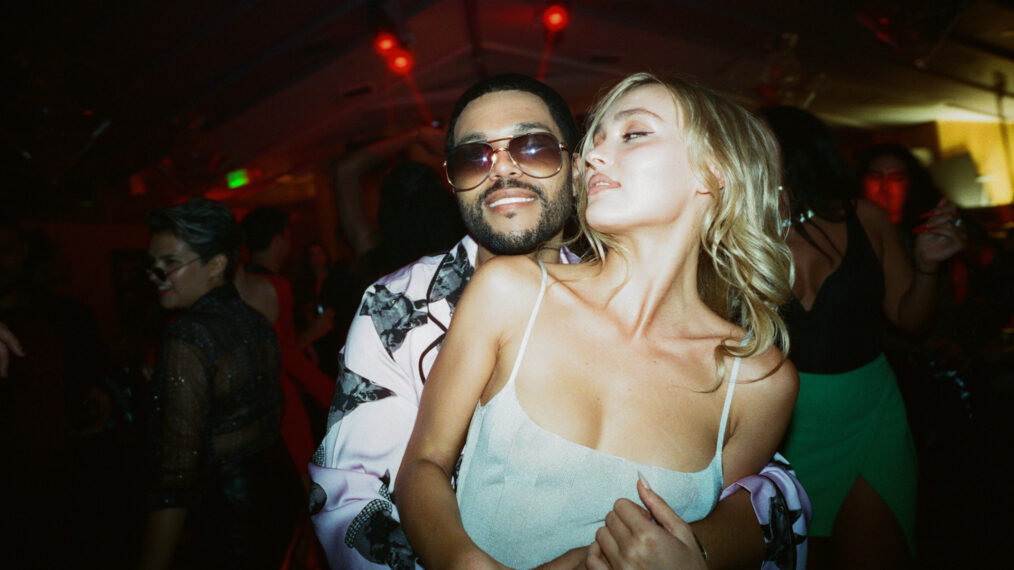 The Weeknd and Lily-Rose Depp in 'The Idol' series premiere