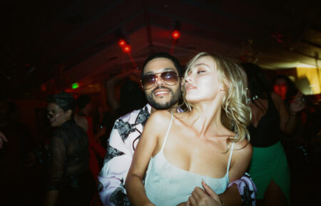 The Weeknd and Lily-Rose Depp in 'The Idol' series premiere