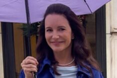 Kristin Davis on the set of 'And Just Like That' Season 2