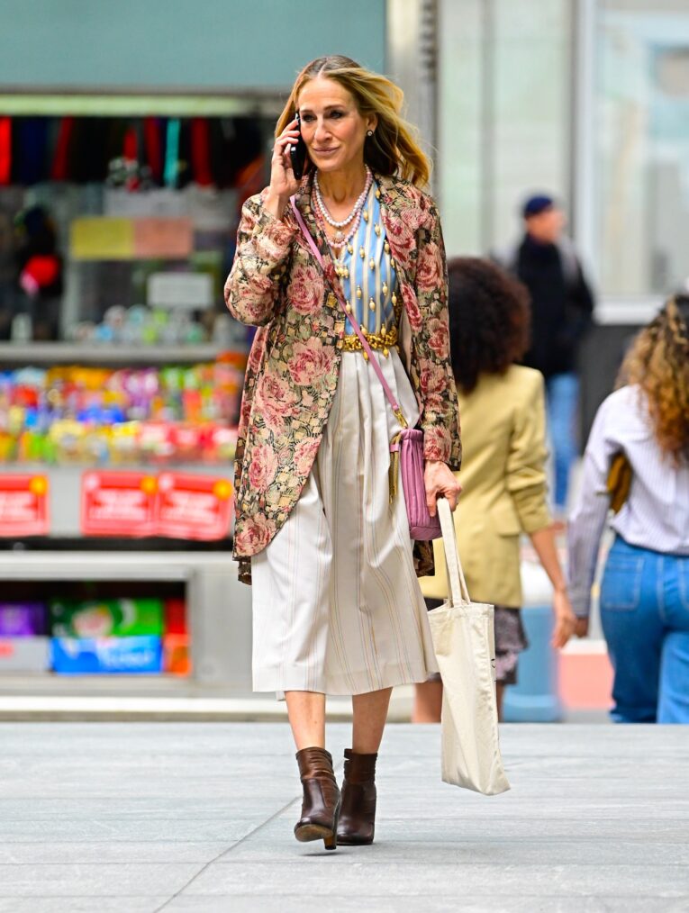 Sarah Jessica Parker on the set of 'And Just Like That...' Season 2