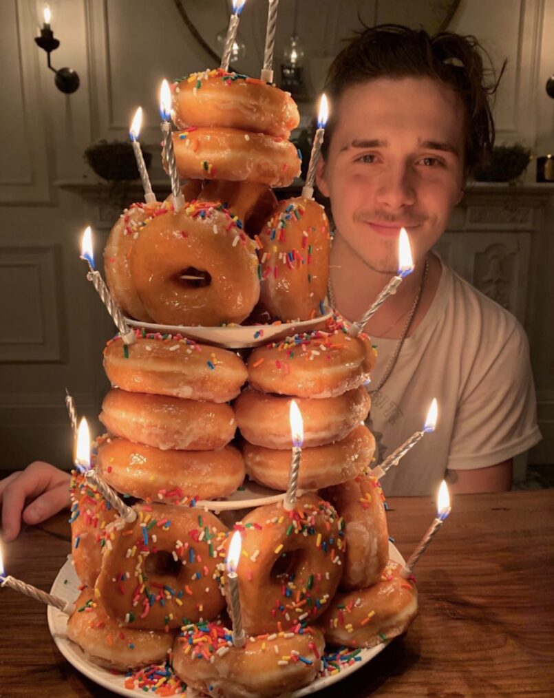 Brooklyn Beckham donut cake